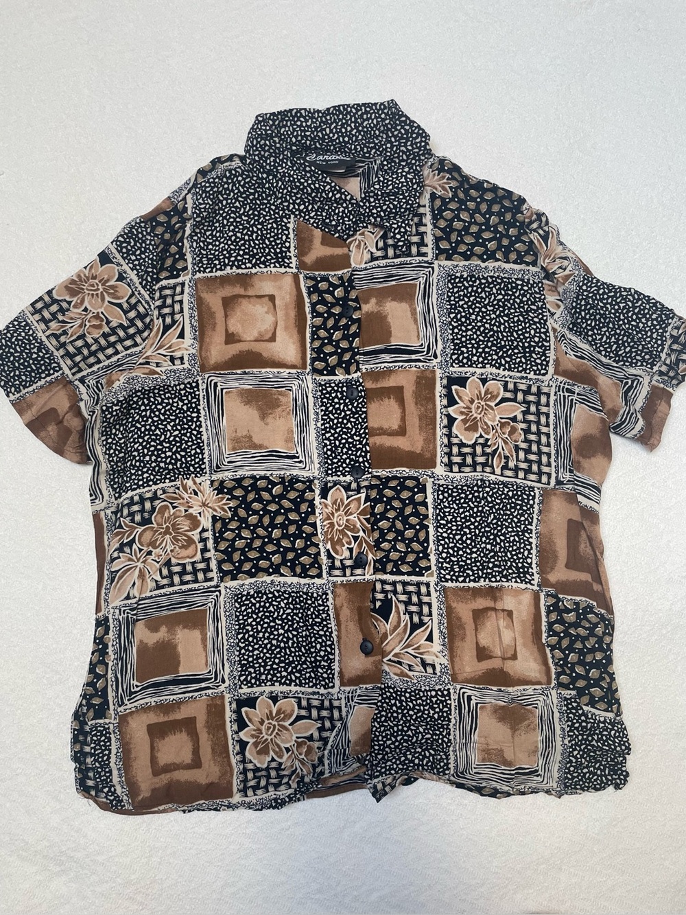 Vintage Caribou New York Print Button Down